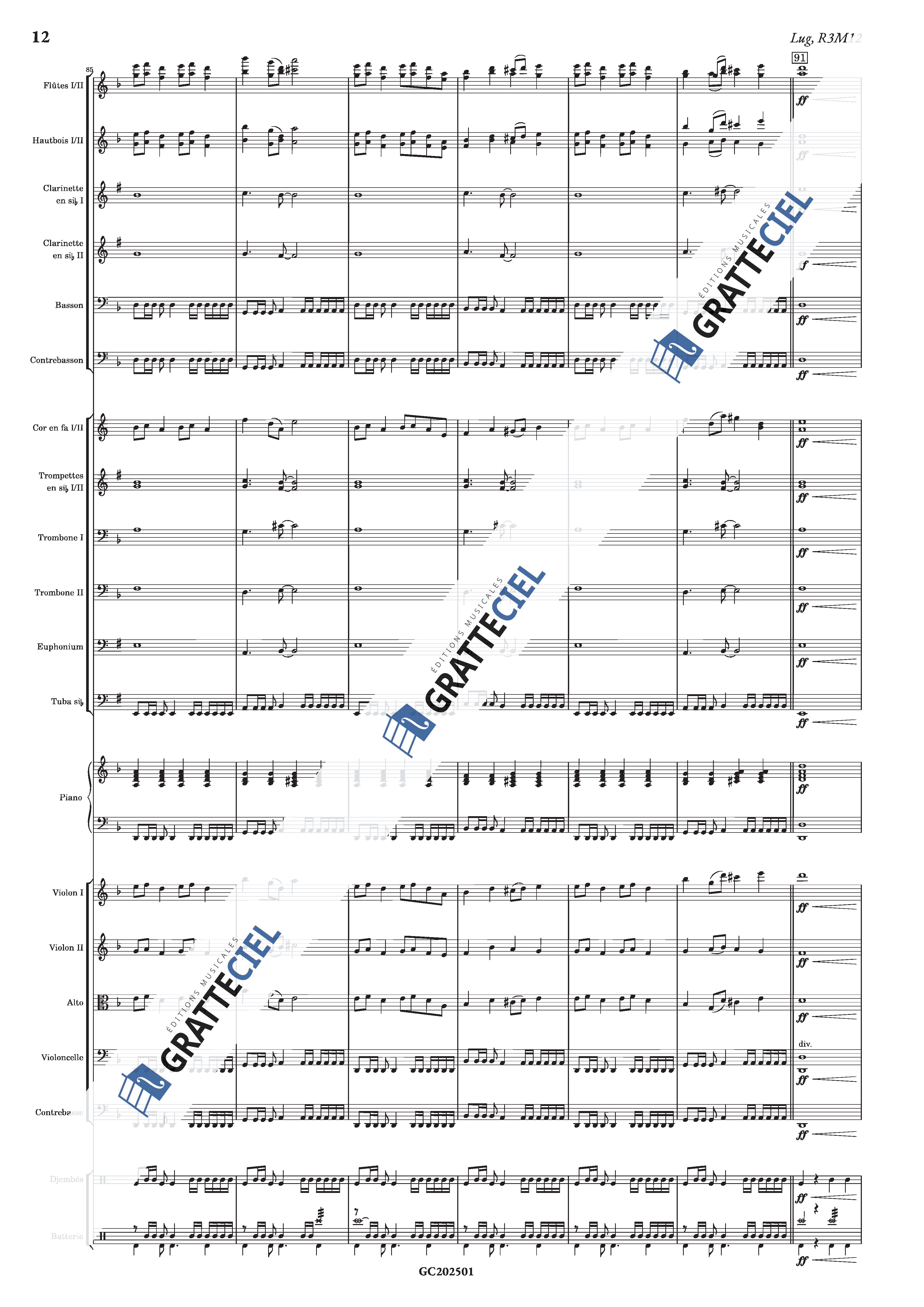 Extrait de partition