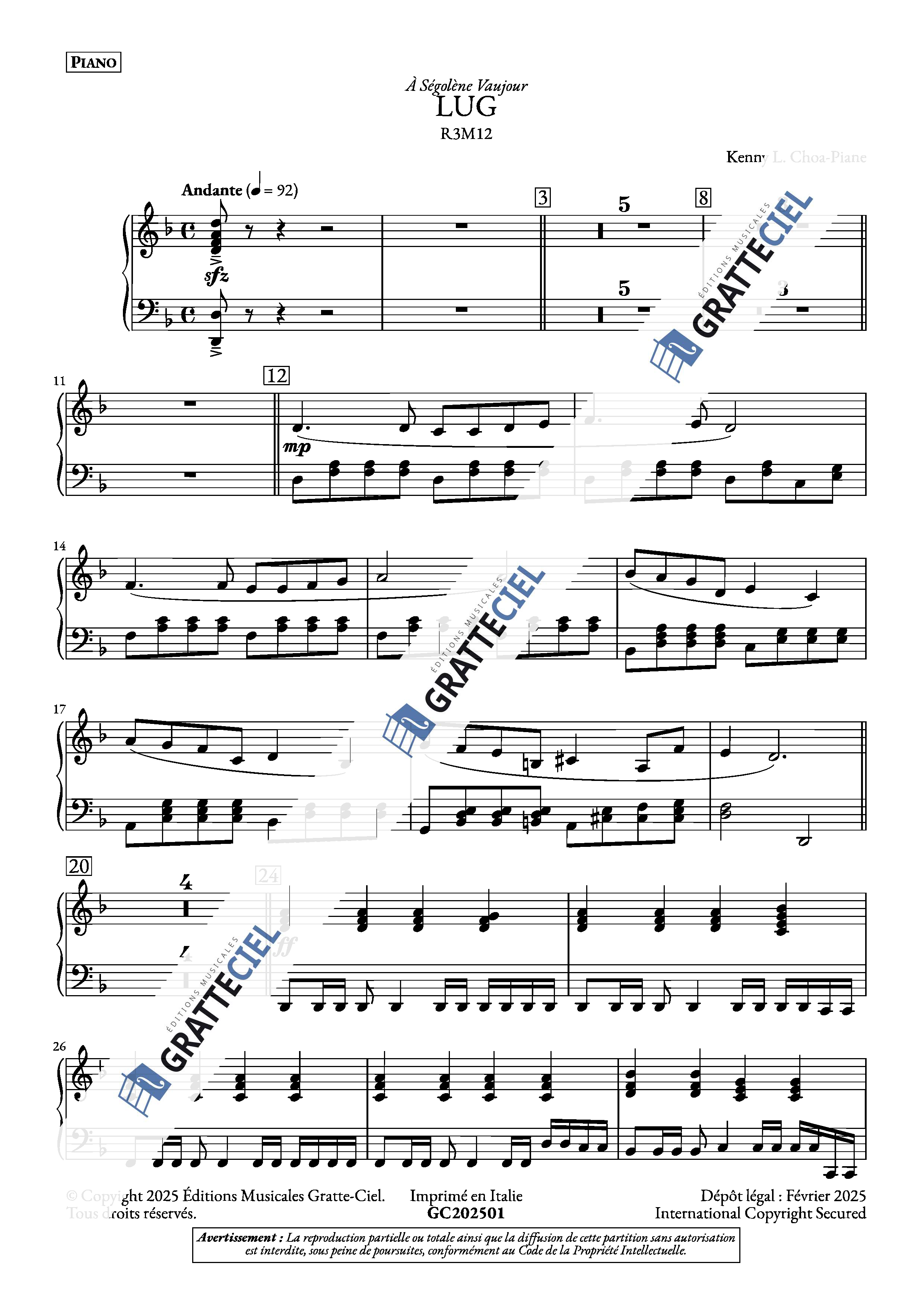 Extrait de partition